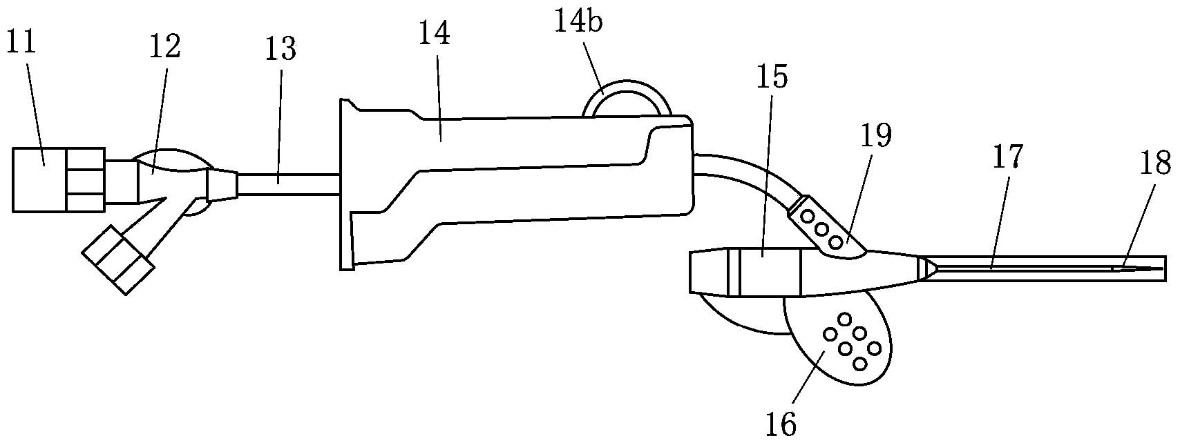 Convenient medical positive-pressure remaining needle