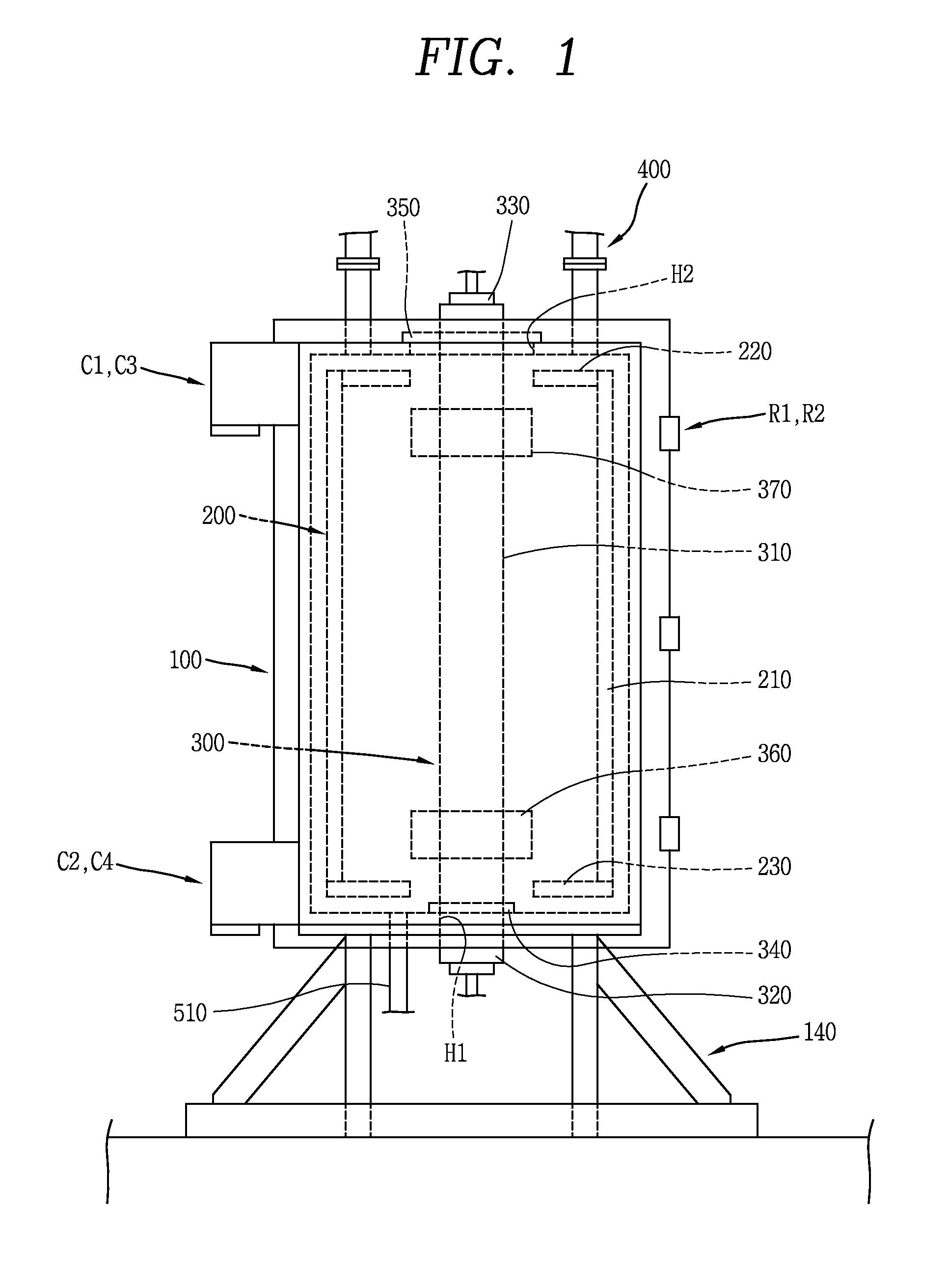 Apparatus for densifying carbon/carbon composite material