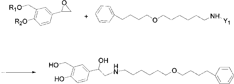 Method for preparing anti-asthmatic medicament of salmeterol