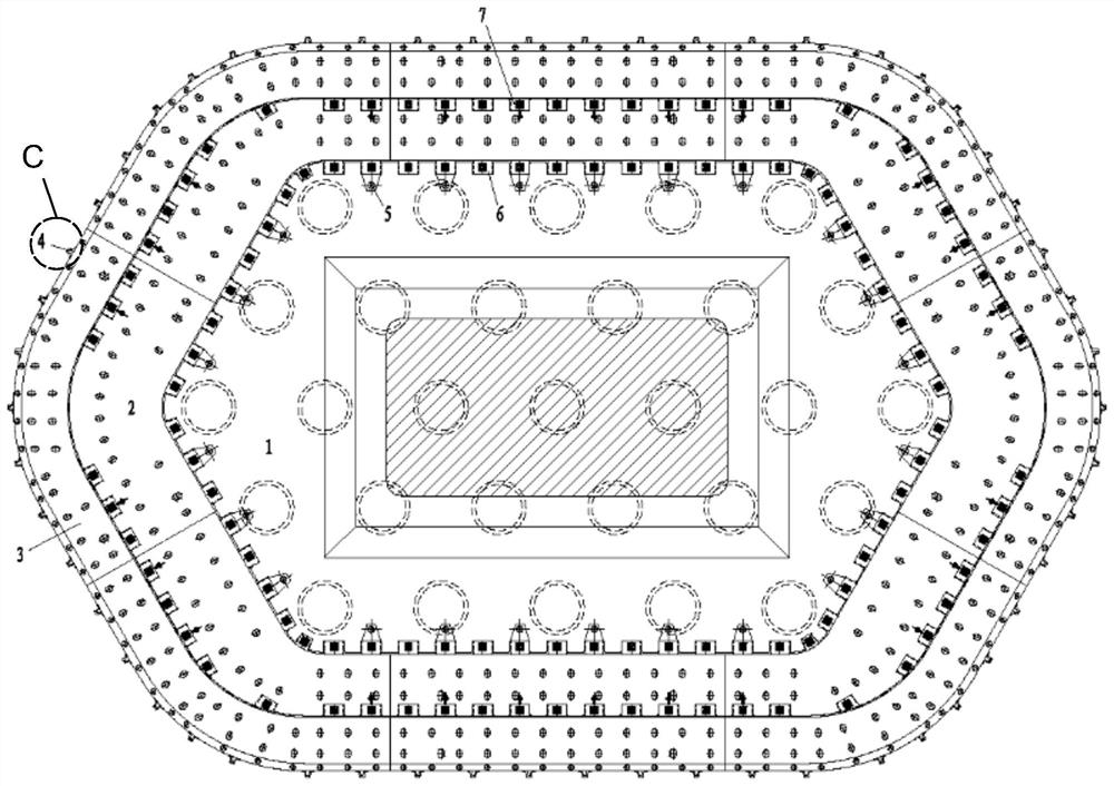 Bridge anti-ship-collision structure