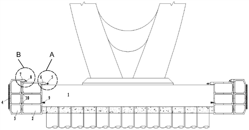 Bridge anti-ship-collision structure