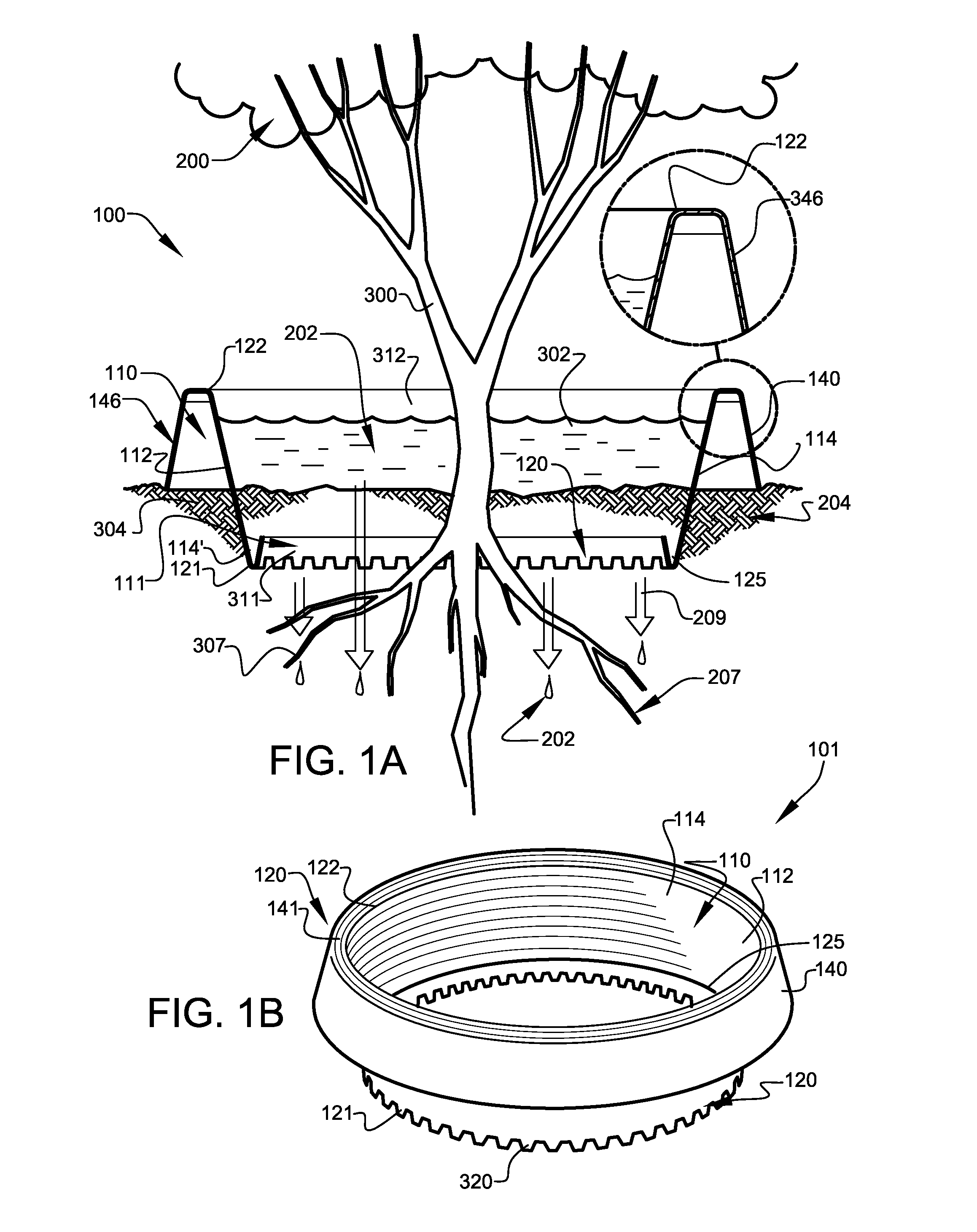 Tree and plant watering systems