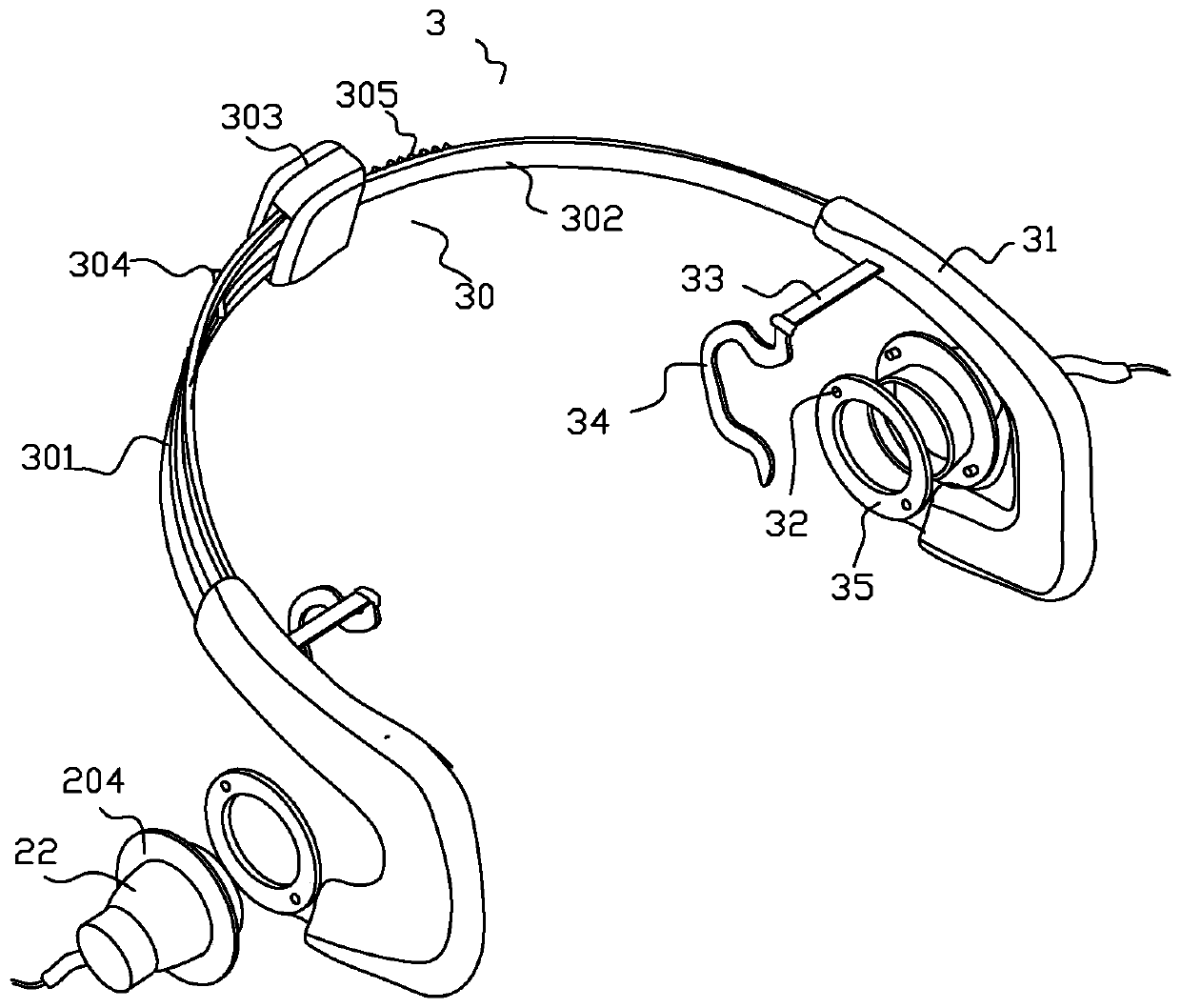 TeraHertz wave physiotherapy device for congenital deafness diseases of children