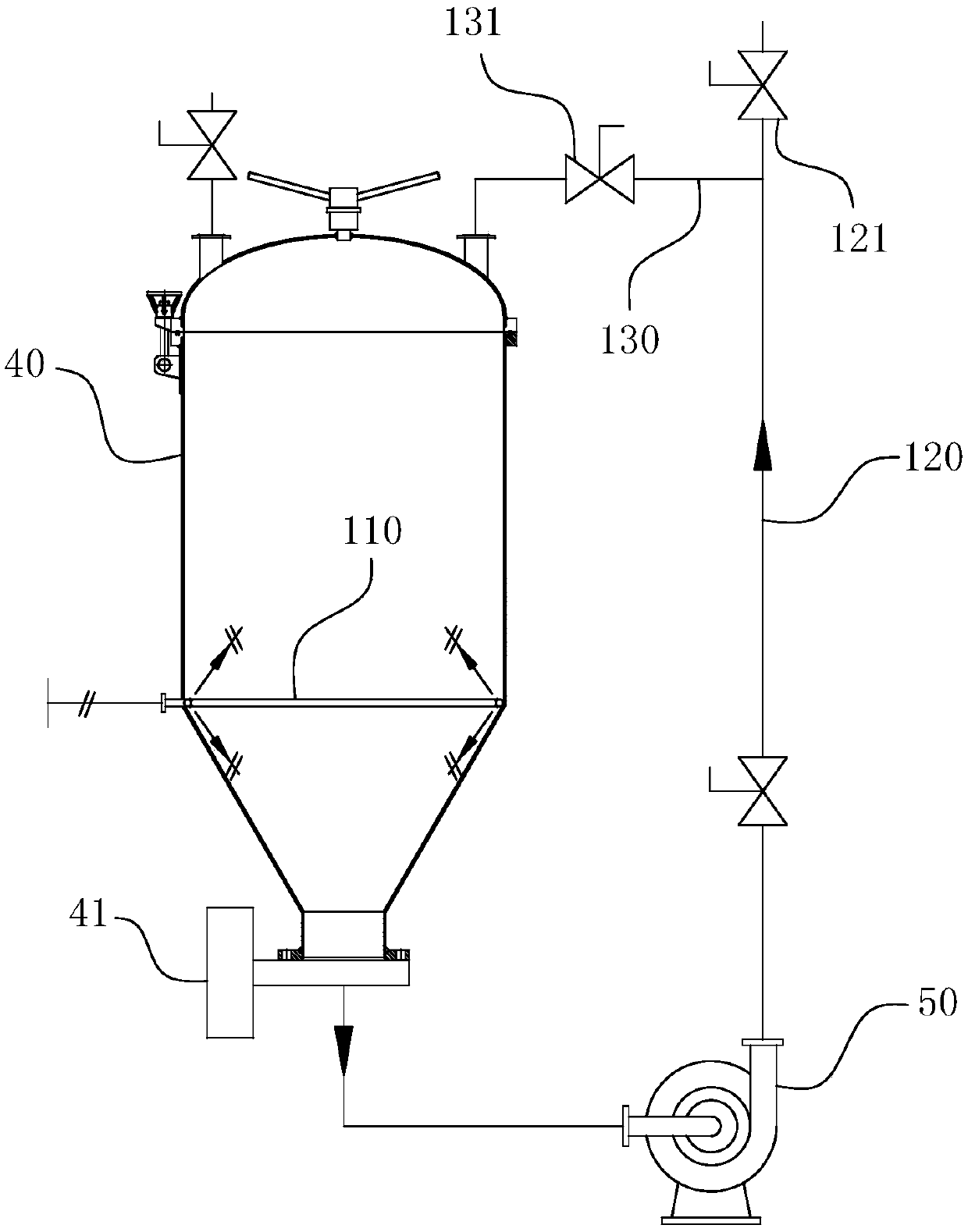 A centrifugal production system for separating gypsum