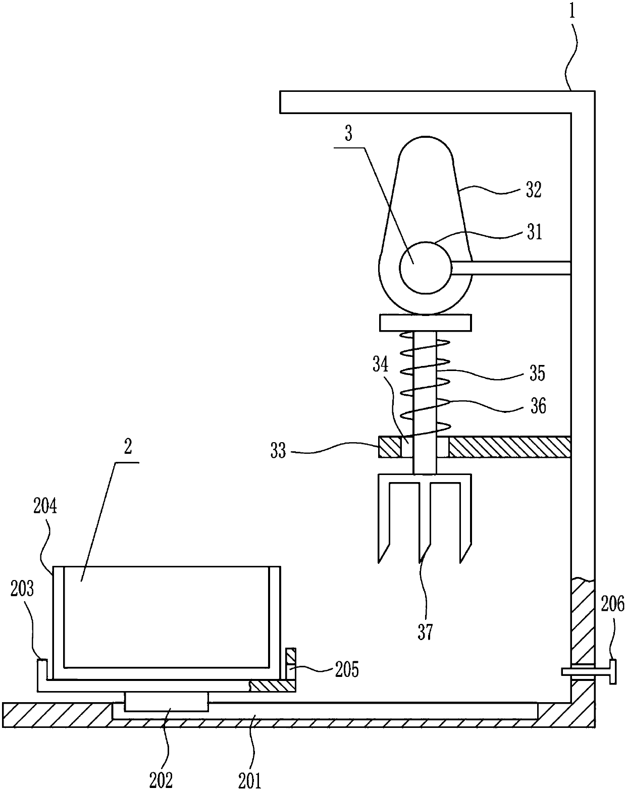 Rapid straw cutting device for rear livestock