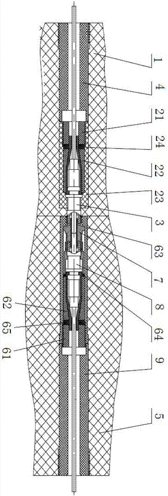 Connector and shore power fast connection device