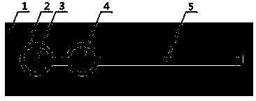 Instrument-free quantitative analysis method for fast detecting test paper, and application of instrument-free quantitative analysis method