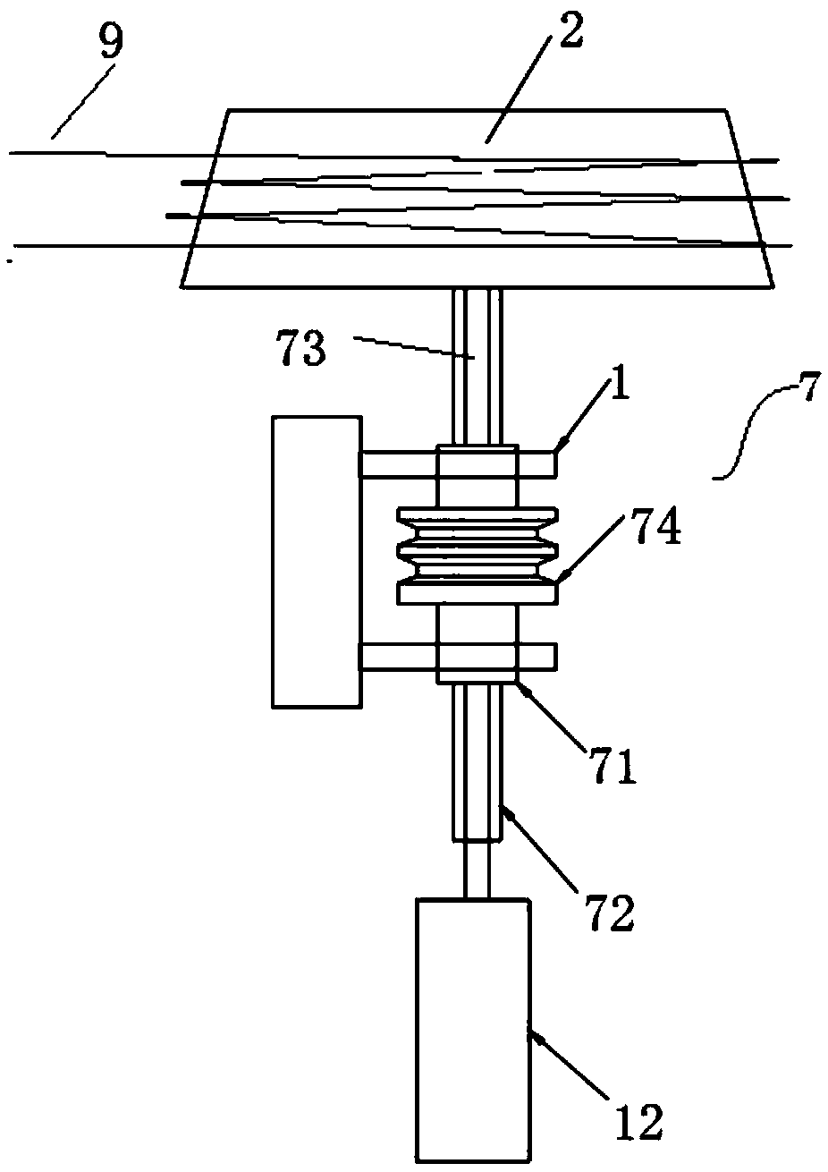 Steel wire rope length measurement and blanking device and steel wire rope length measurement and blanking method