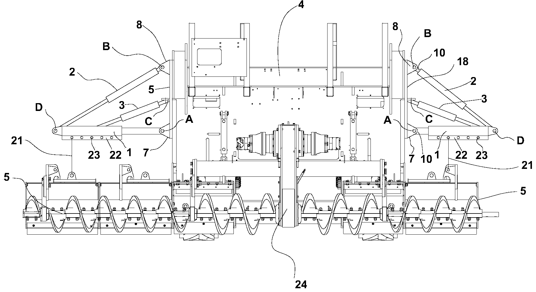 Lifting device and paver with same