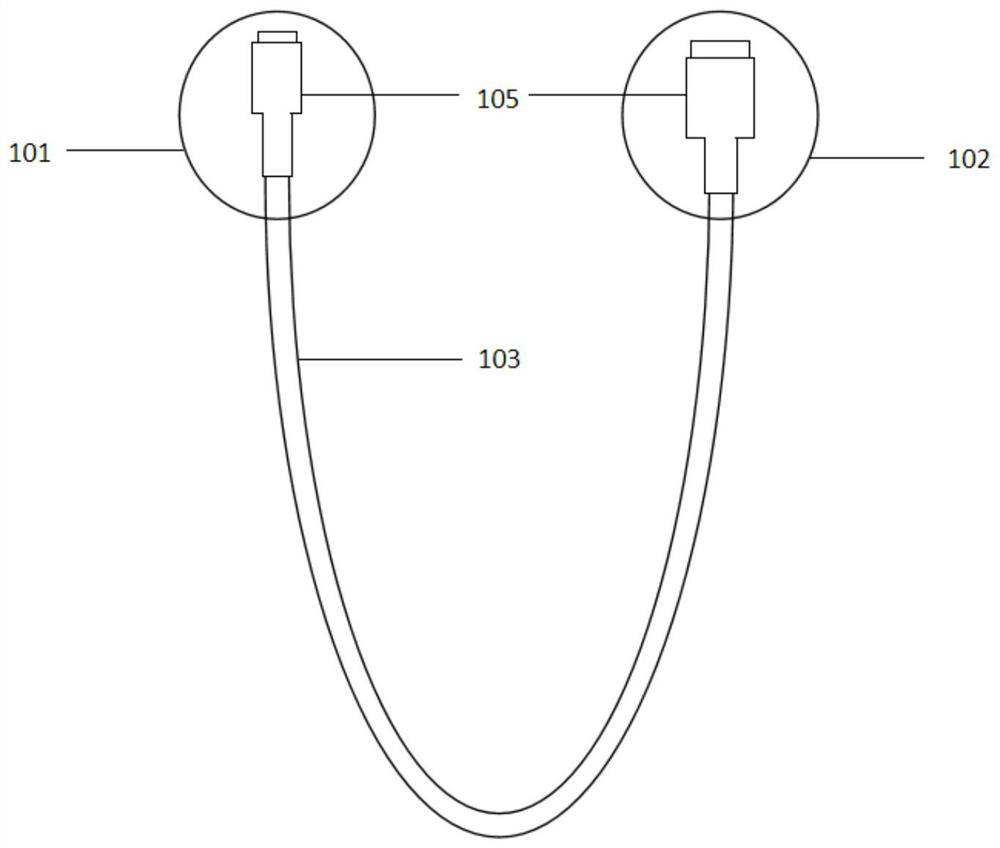 High-tension-bearing data line and preparation method thereof