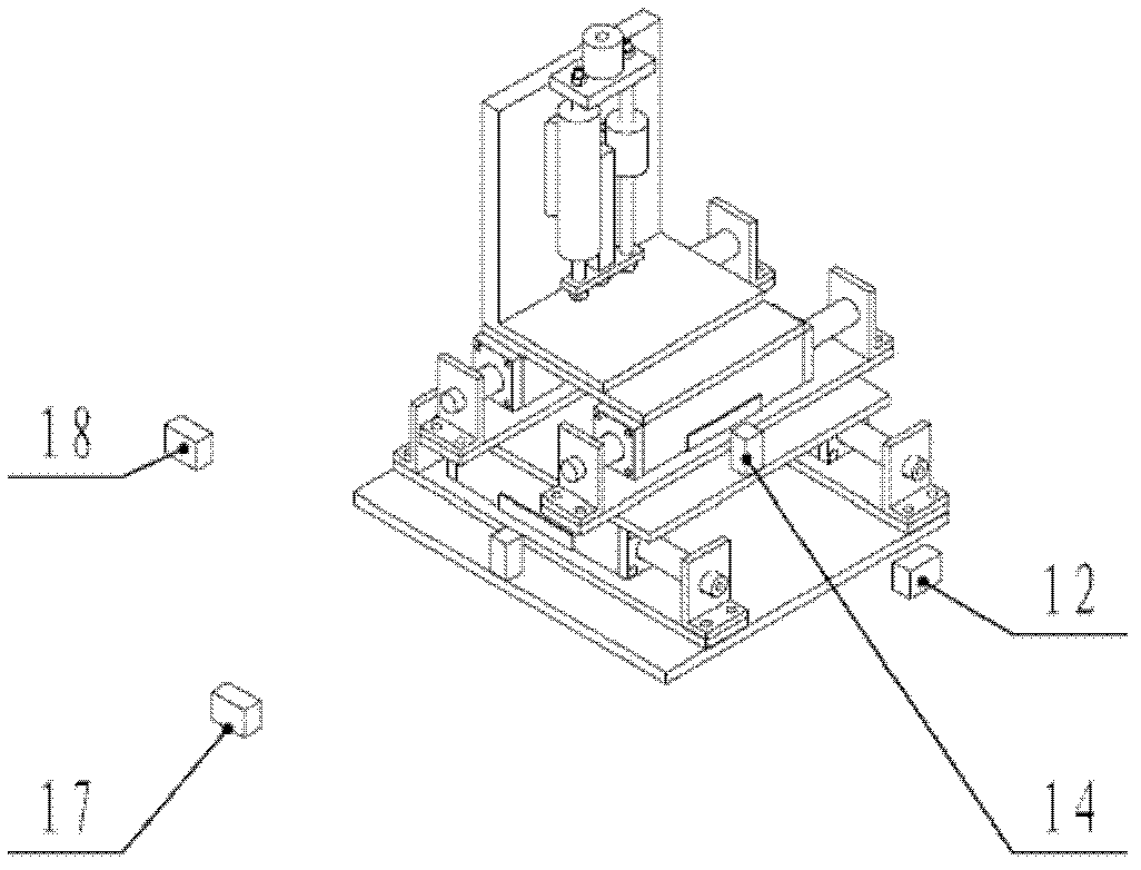 Three-dimensional deformation measuring device for measured piece in high-temperature and low-temperature box