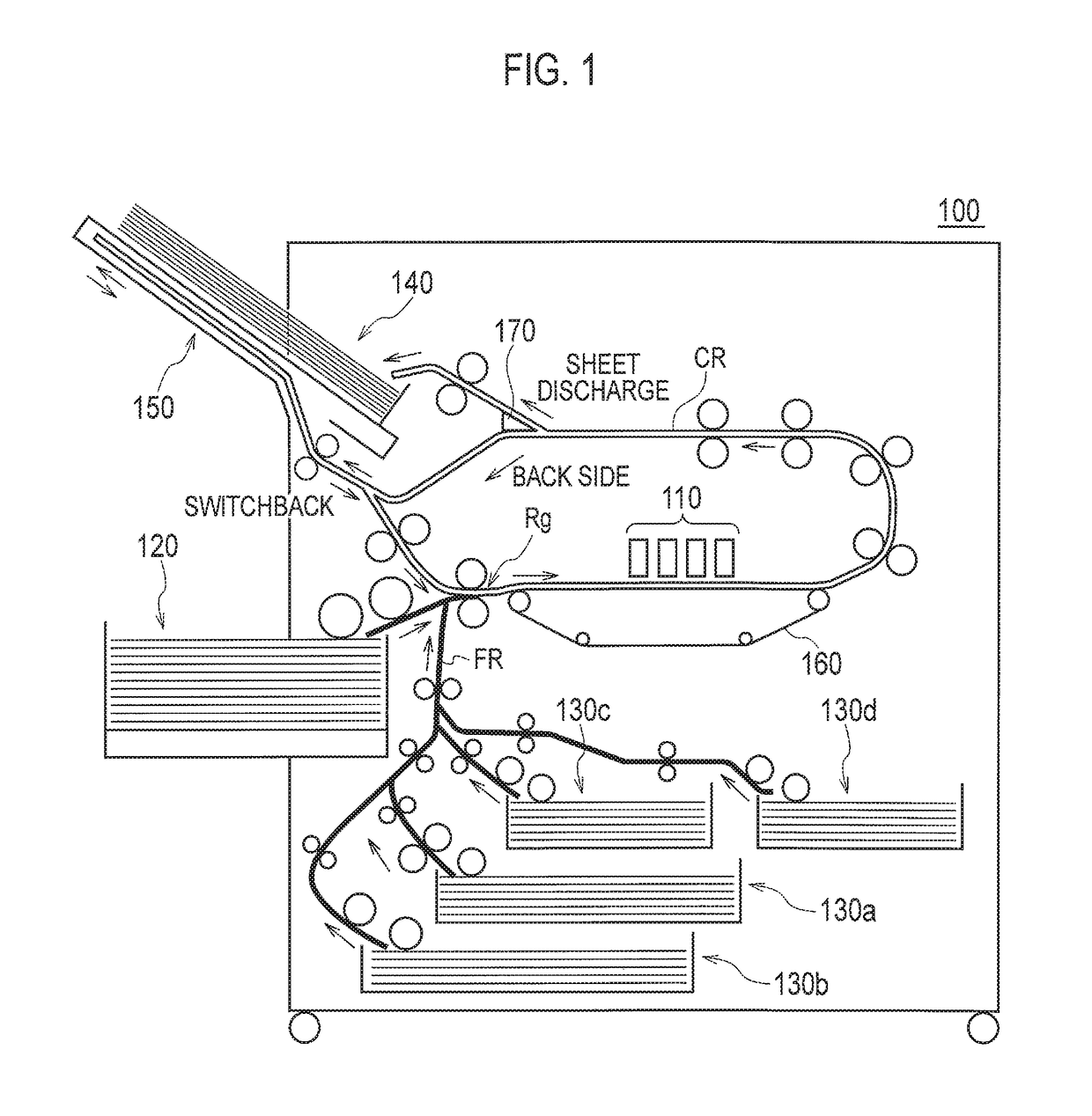 Printer with different conveyance speeds of recording medium