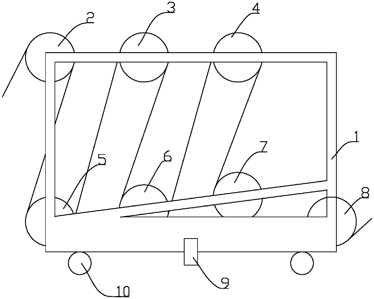 Paper feeding travel lengthening device