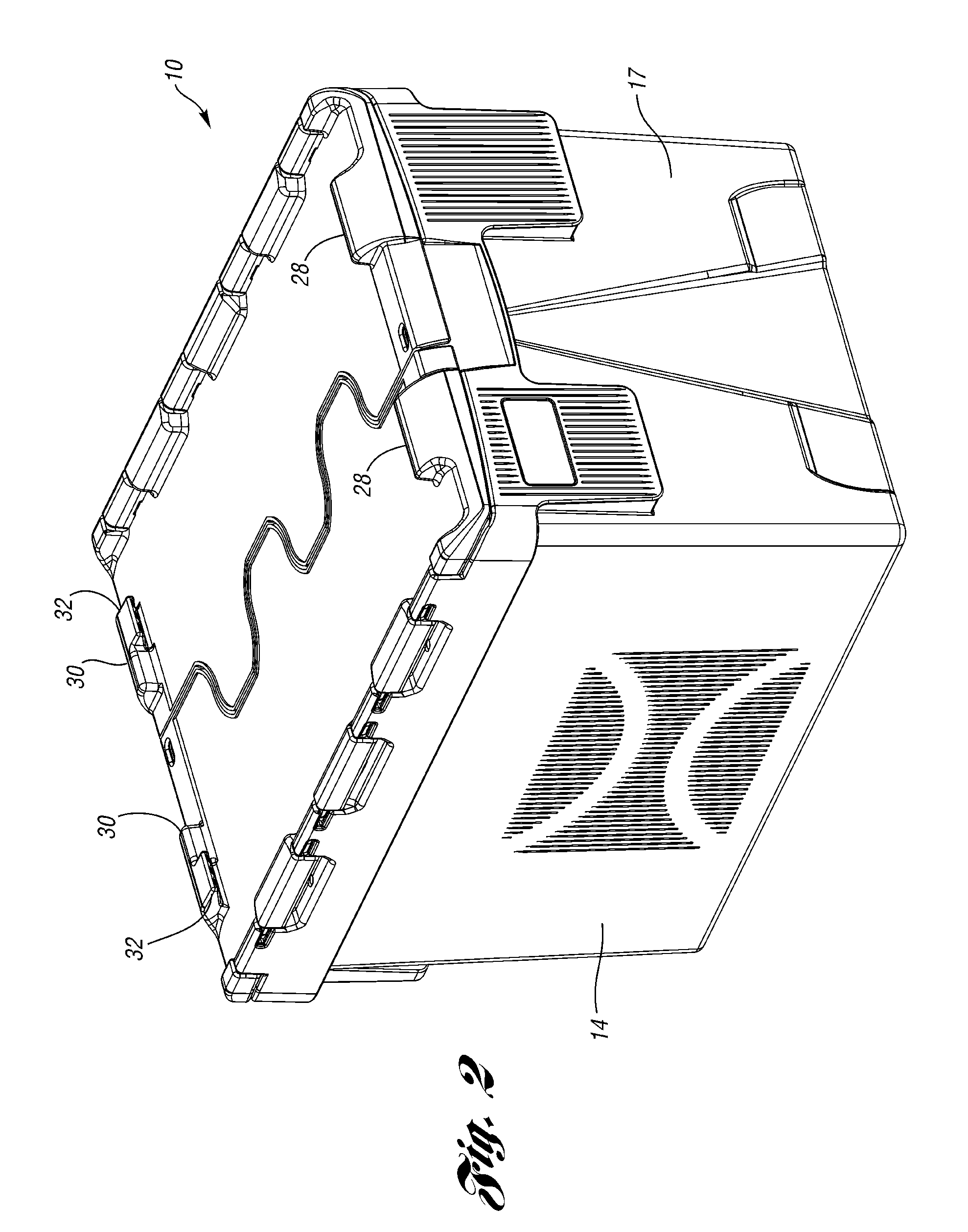 Storage container with hinged lid