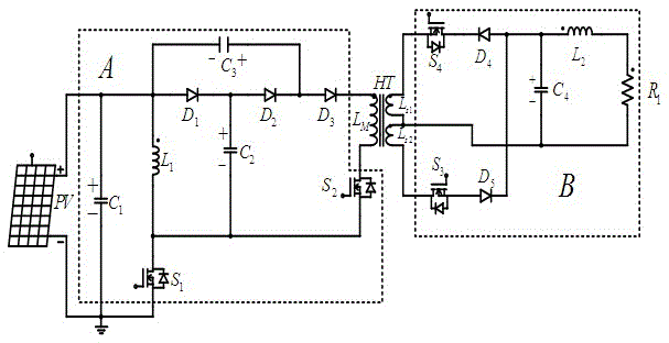 Micro-inverter with photovoltaic side decoupling circuit and working method thereof