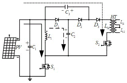 Micro-inverter with photovoltaic side decoupling circuit and working method thereof