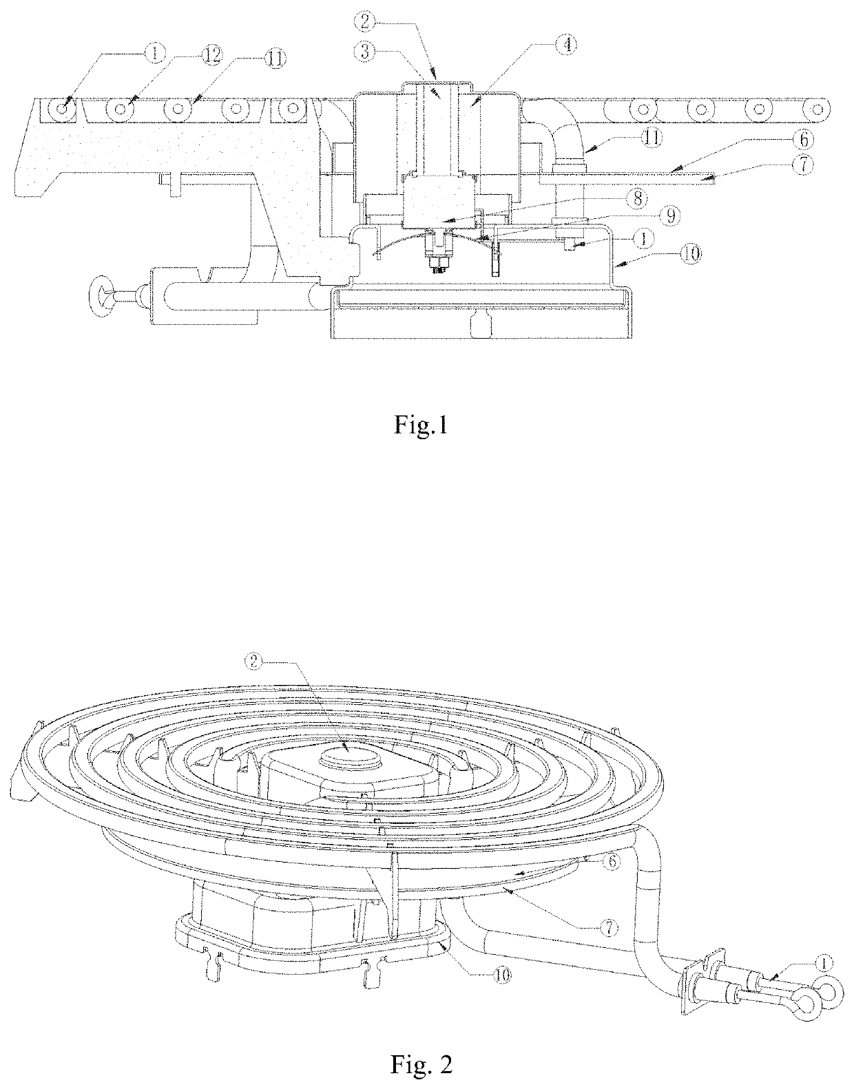 Heating plate with cooking oil ignition prevention for electric cooking apparatus