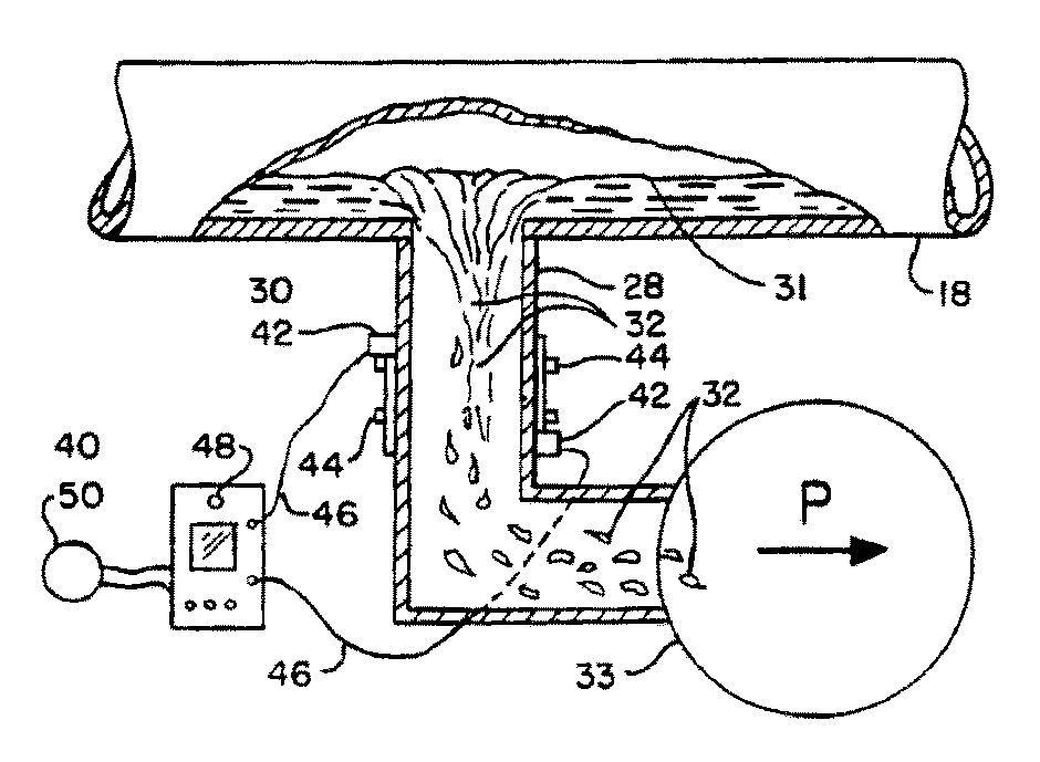 Shutdown cooling pump vortex detection system