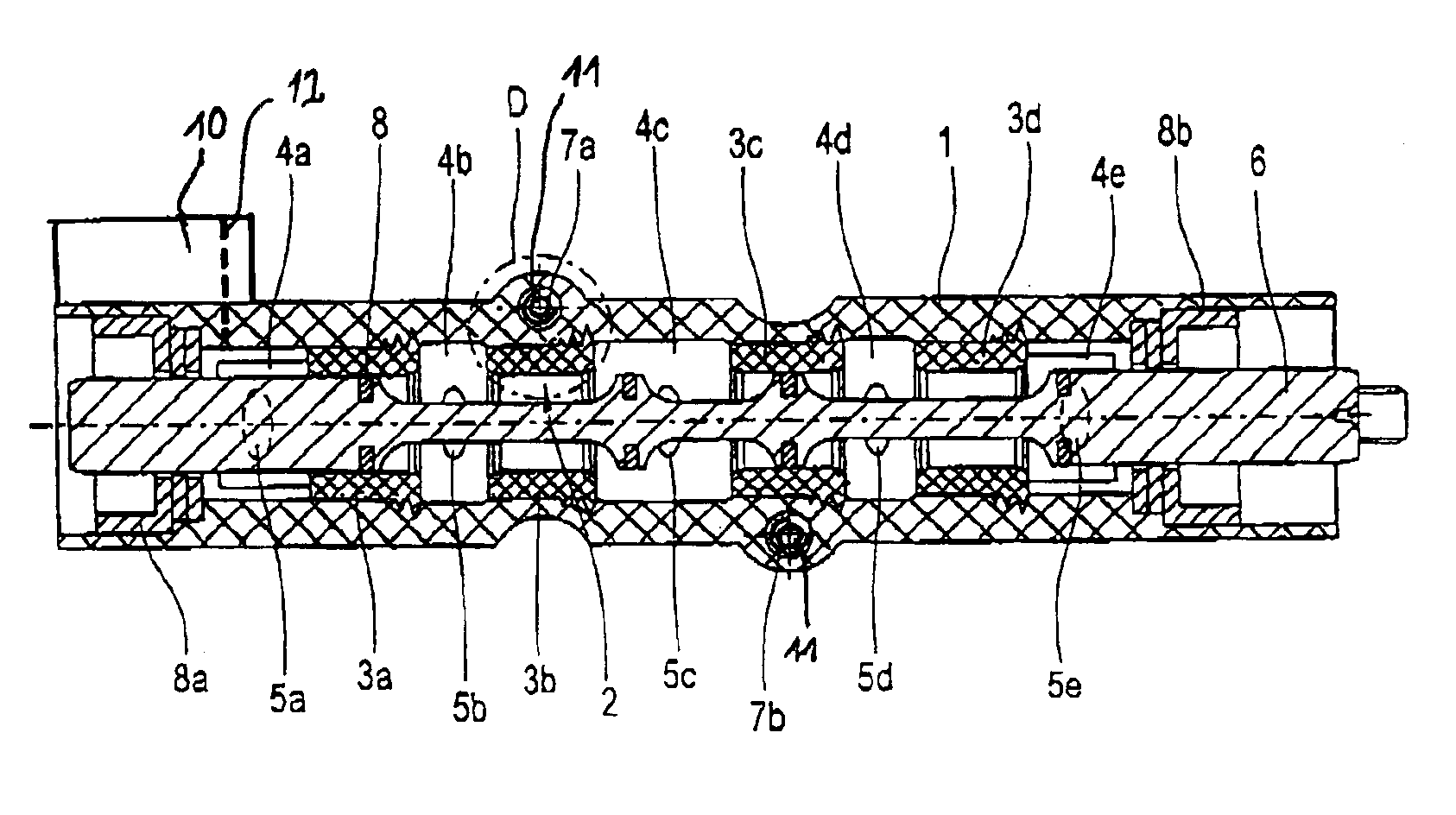 Pneumatic gate valve with an injection-molded valve housing