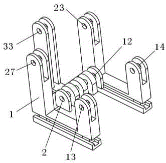 Multiunit connecting rod-driven three-range-of-motion loading robot