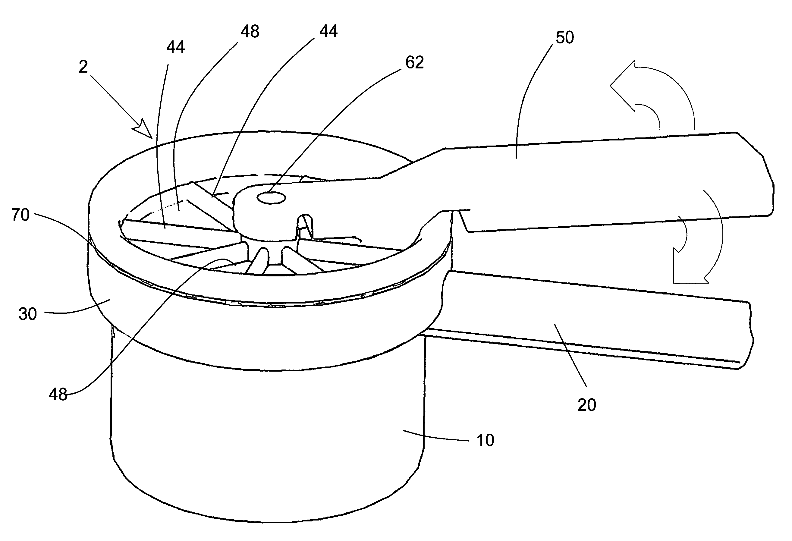 Pressure vessel for treating dentures