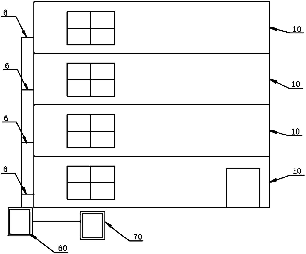 Energy-saving building and energy-saving system