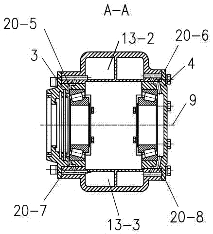 Hydraulic transmission axle gear box body