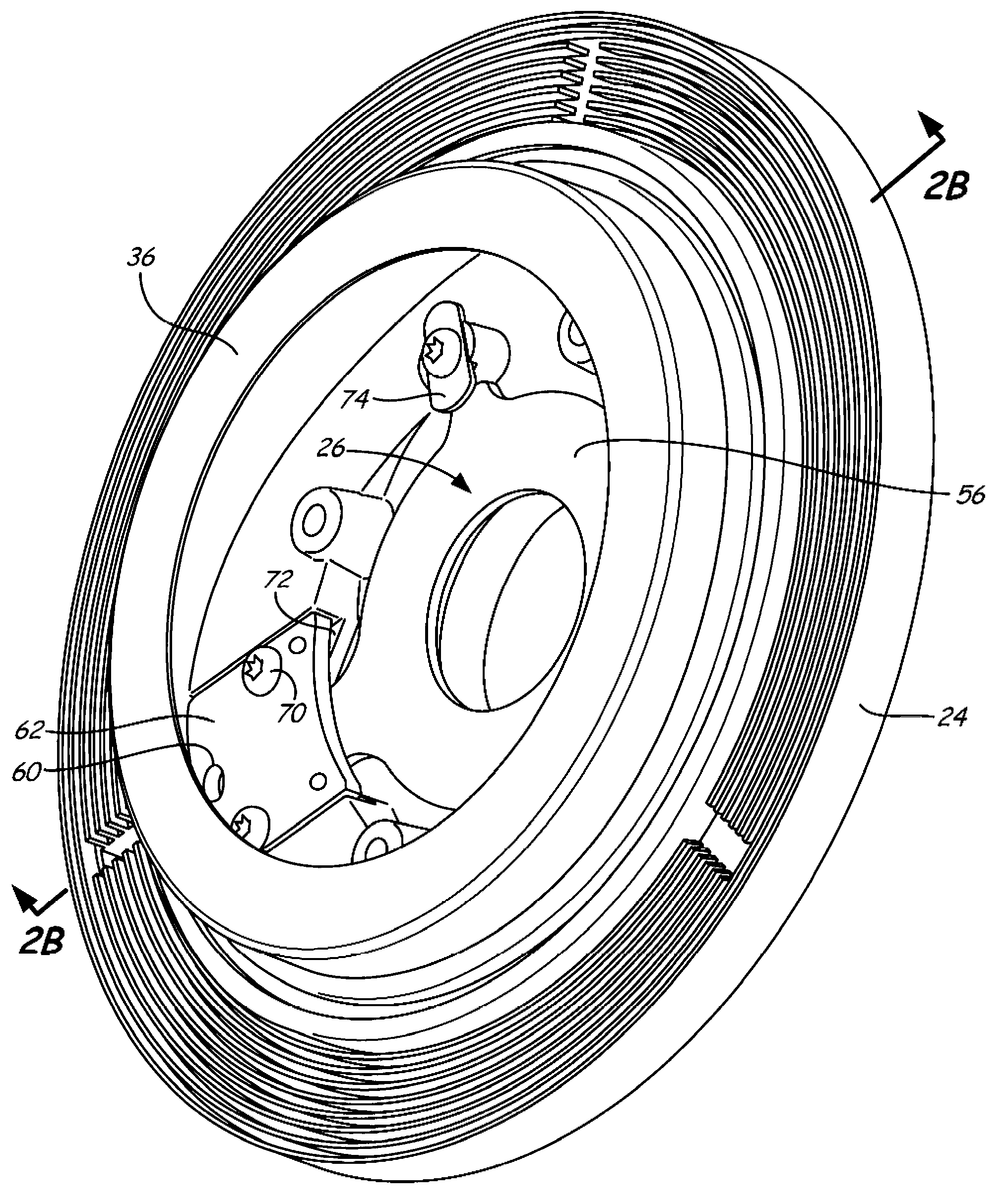 Viscous clutch valve assembly