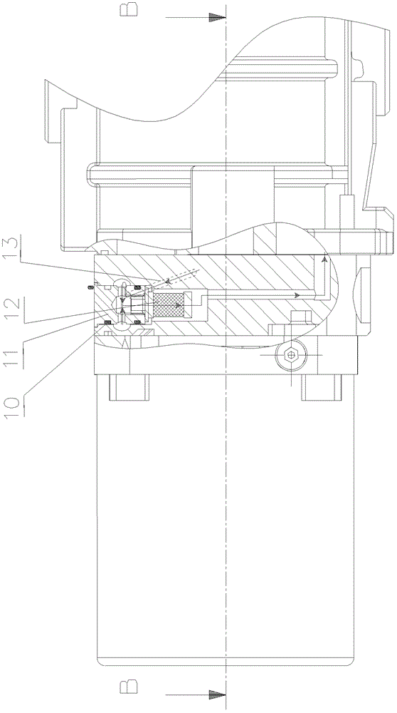 Vacuum pump seal structure