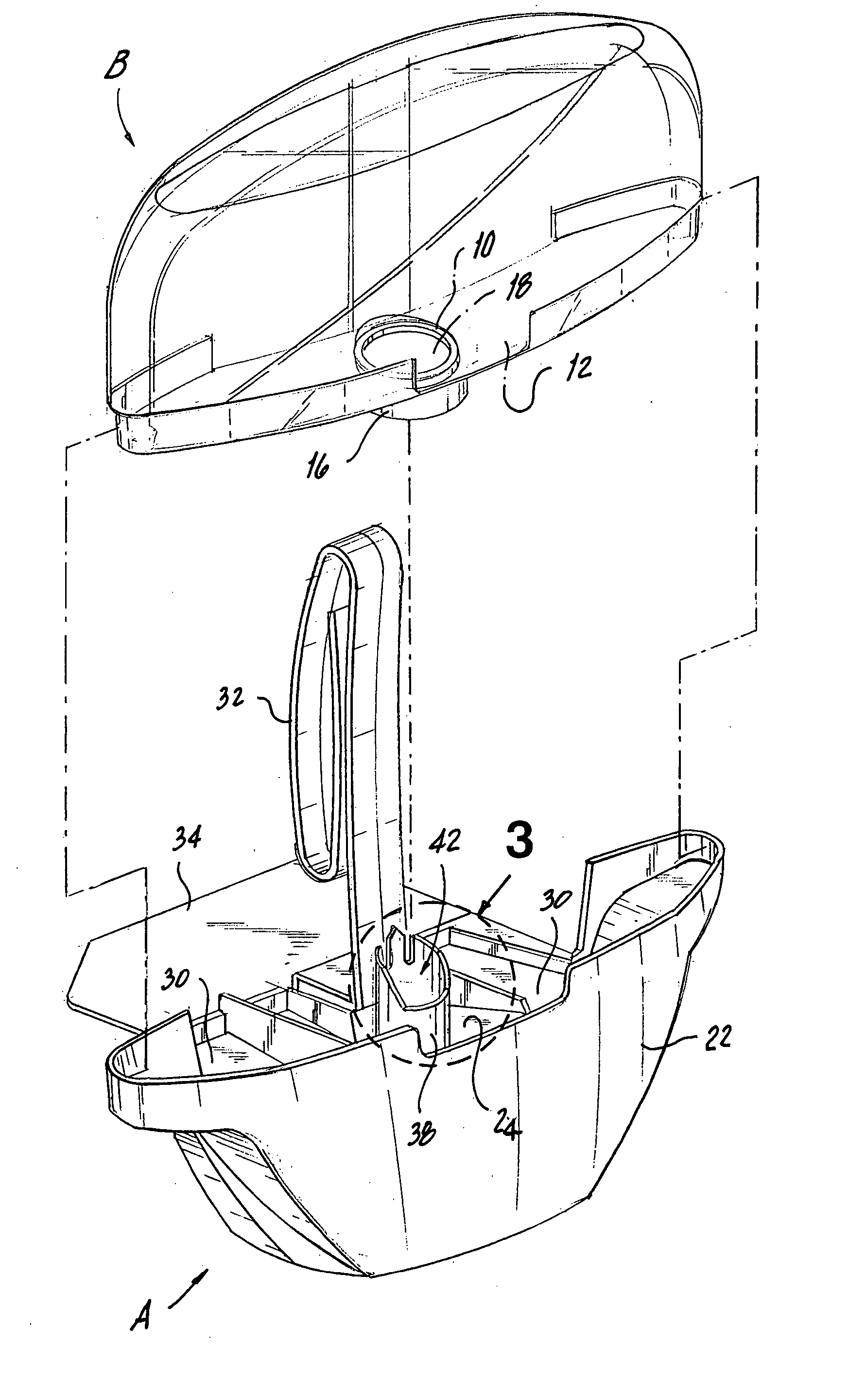 Liquid dispensing device with secondary liquid entrance