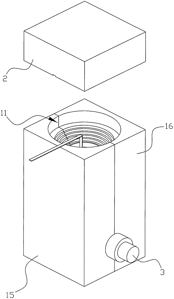 Welding die for welding powder