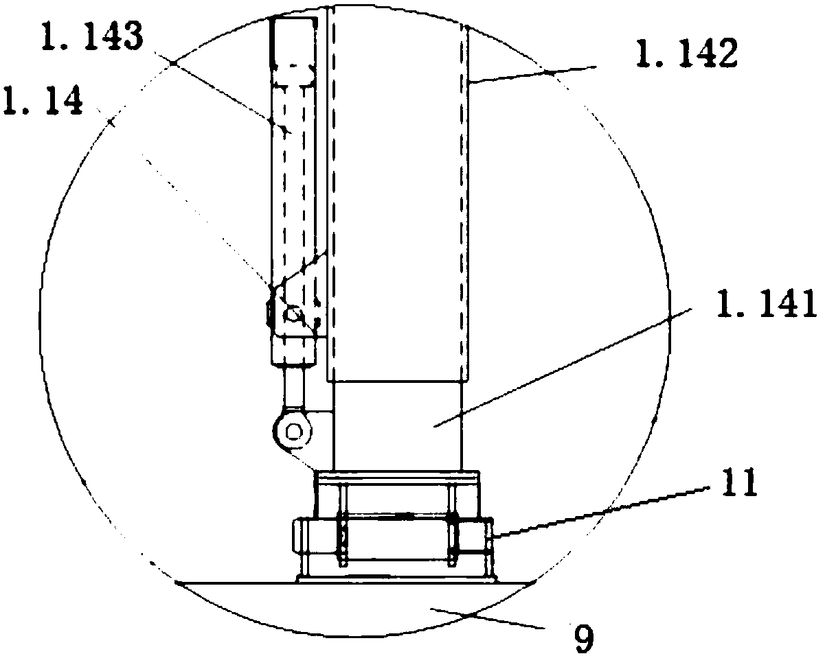 Multifunctional working trolley for construction of waterproof materials