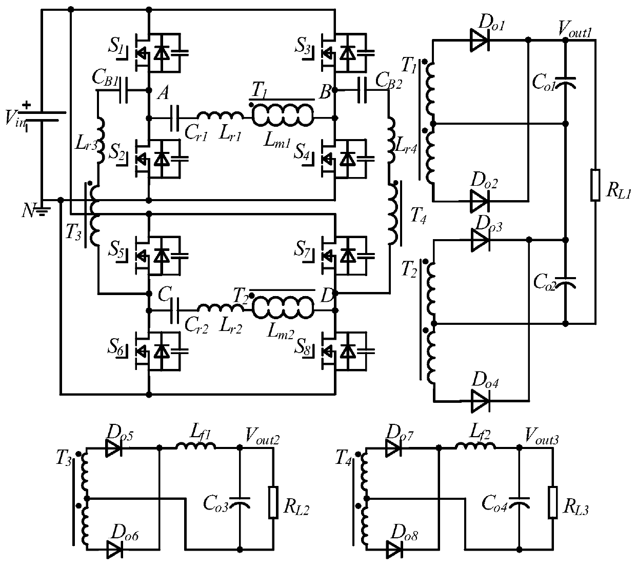 A Mixed Modulation Isolated Three-way Output DC-DC Converter