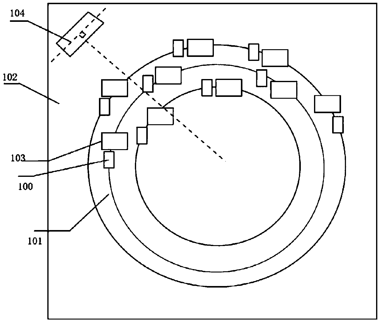 Multi-scenic-area interactive lighting method and device for studio