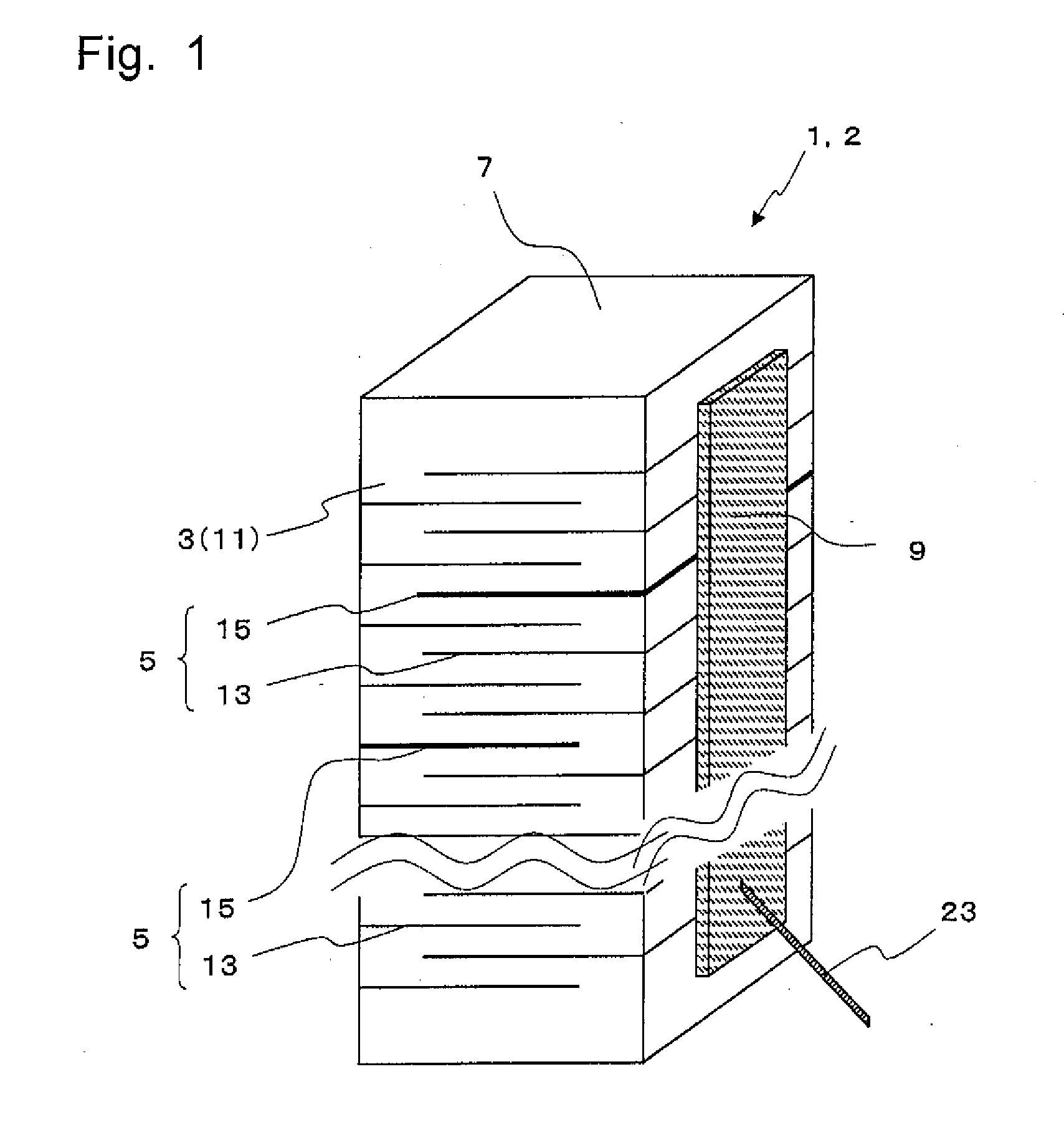 Multi-Layer Piezoelectric Element, and Ejection Apparatus and Fuel Ejection System That Employ the Same