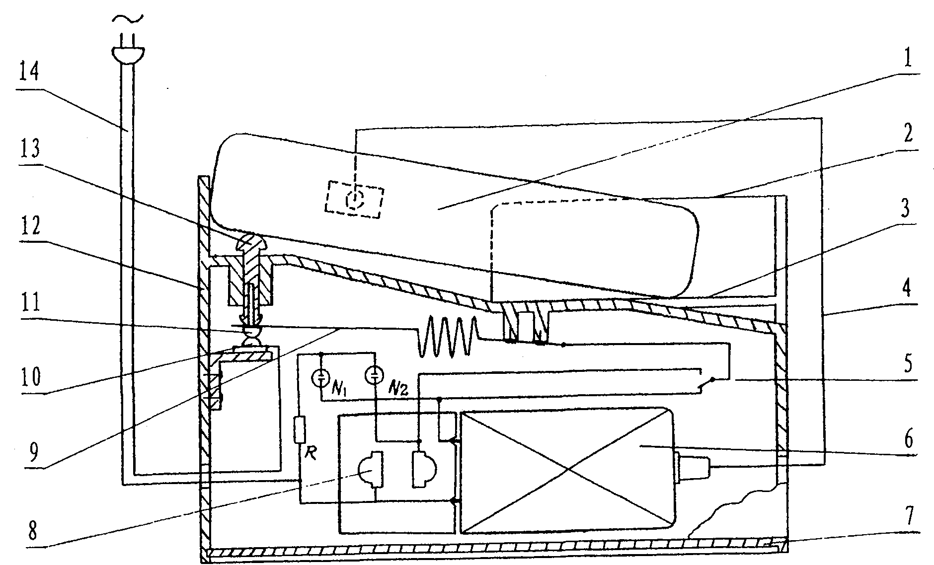 Multifunctional electricity-saving switch and method for automatically switching on and off mobile phone regularly