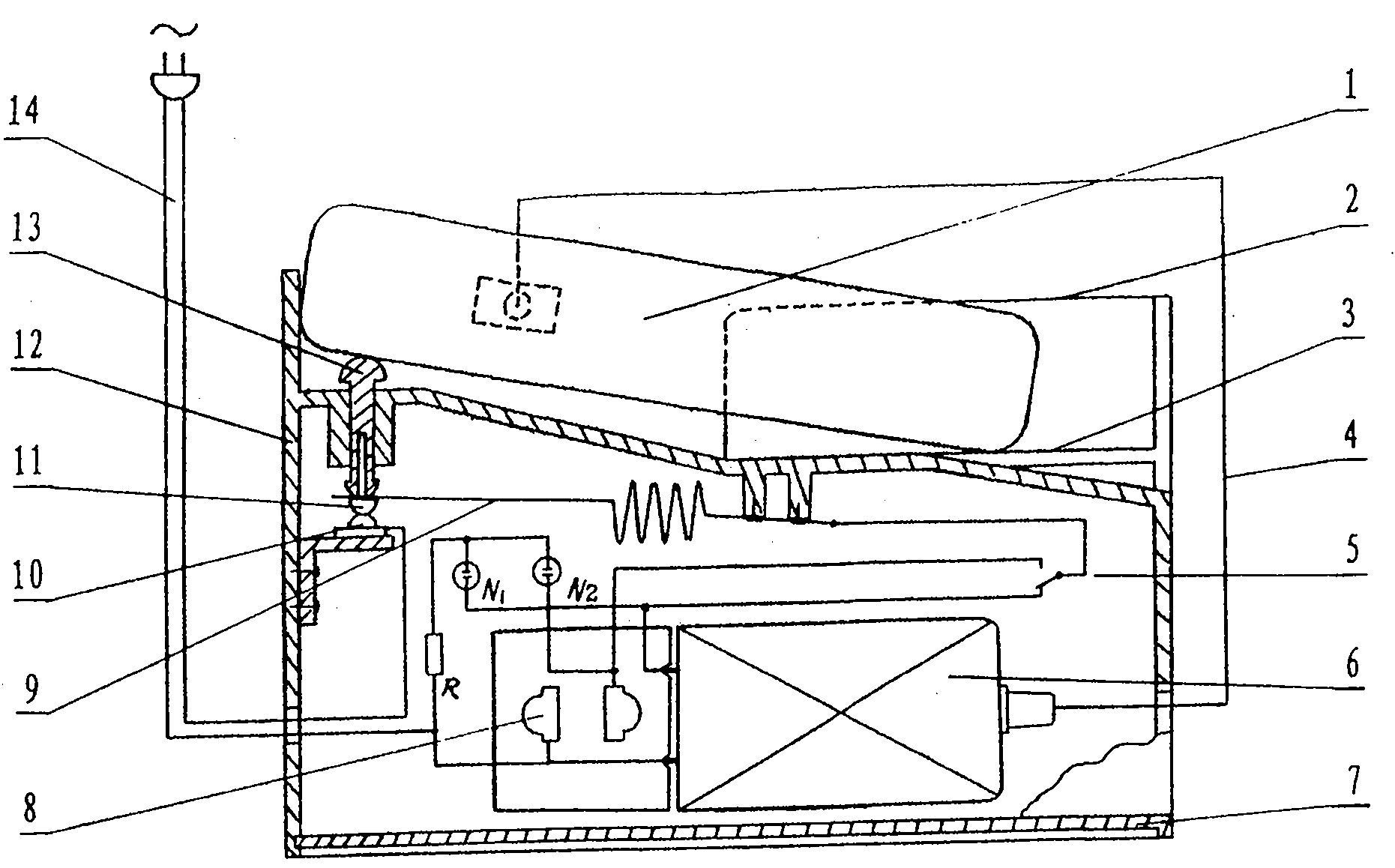 Multifunctional electricity-saving switch and method for automatically switching on and off mobile phone regularly