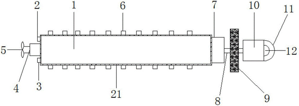 Dirt removal device for salt drainage pipeline