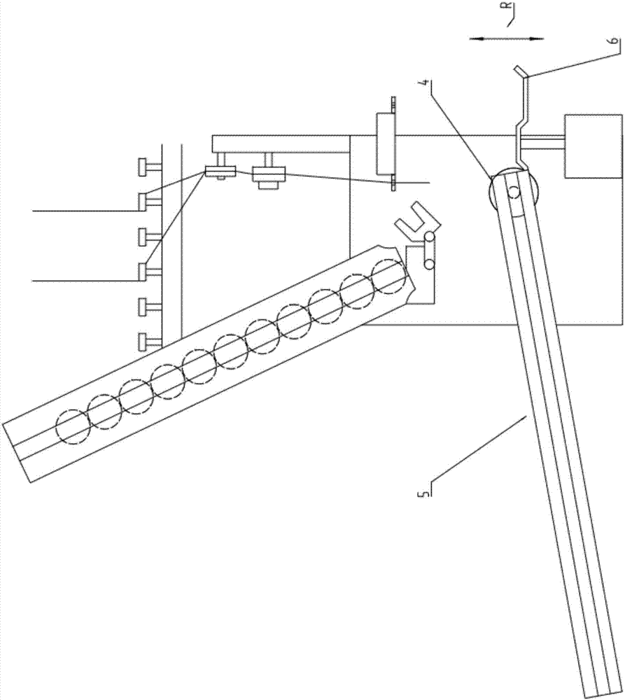 Semi-finished product removing device of doubling machine