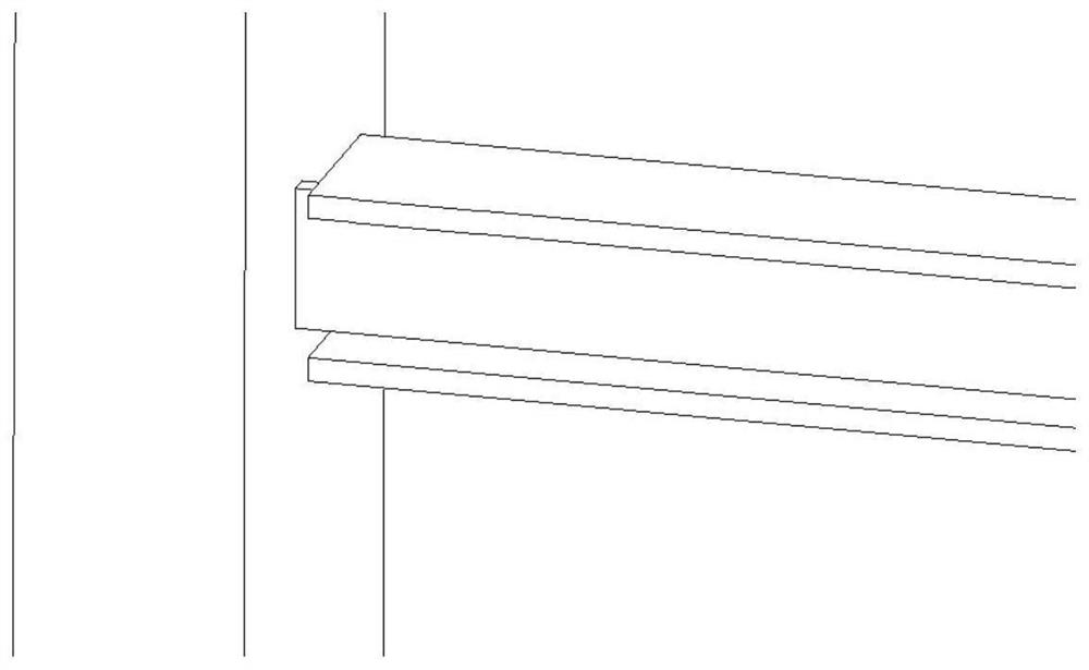 Beam end hinged connecting assembly for bearing axial force in high-rise building