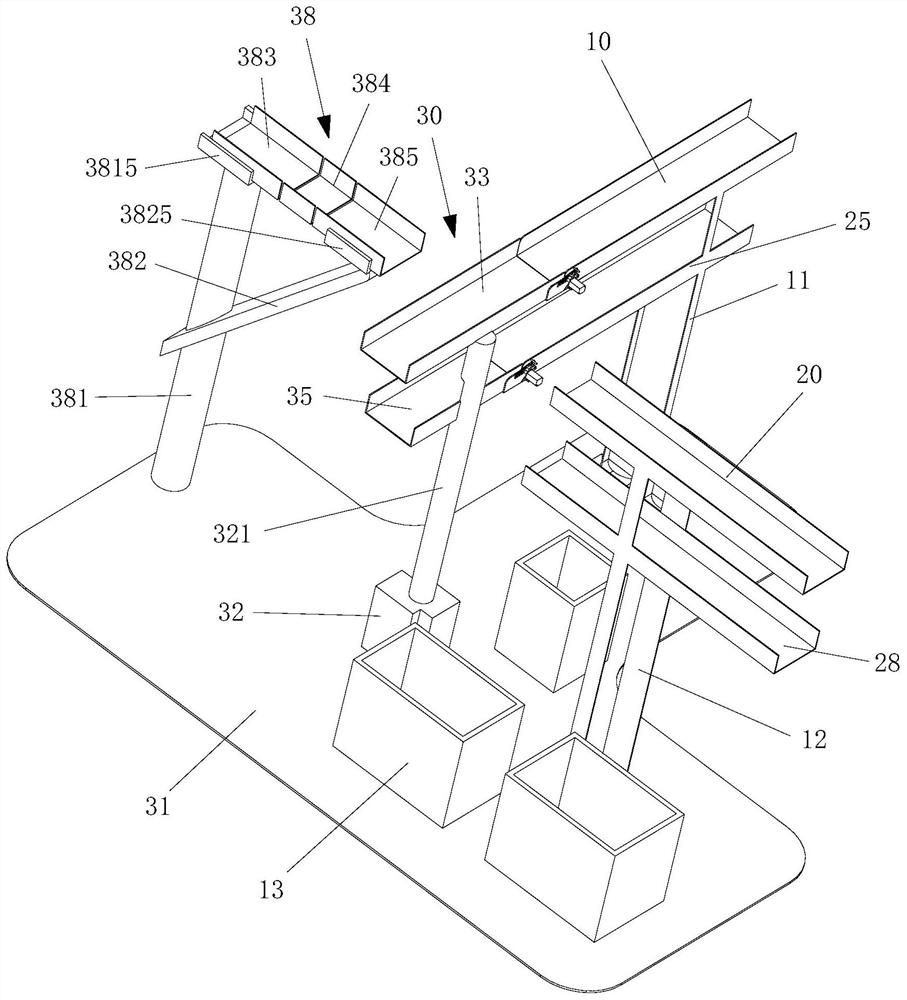 A sample rack conveying system