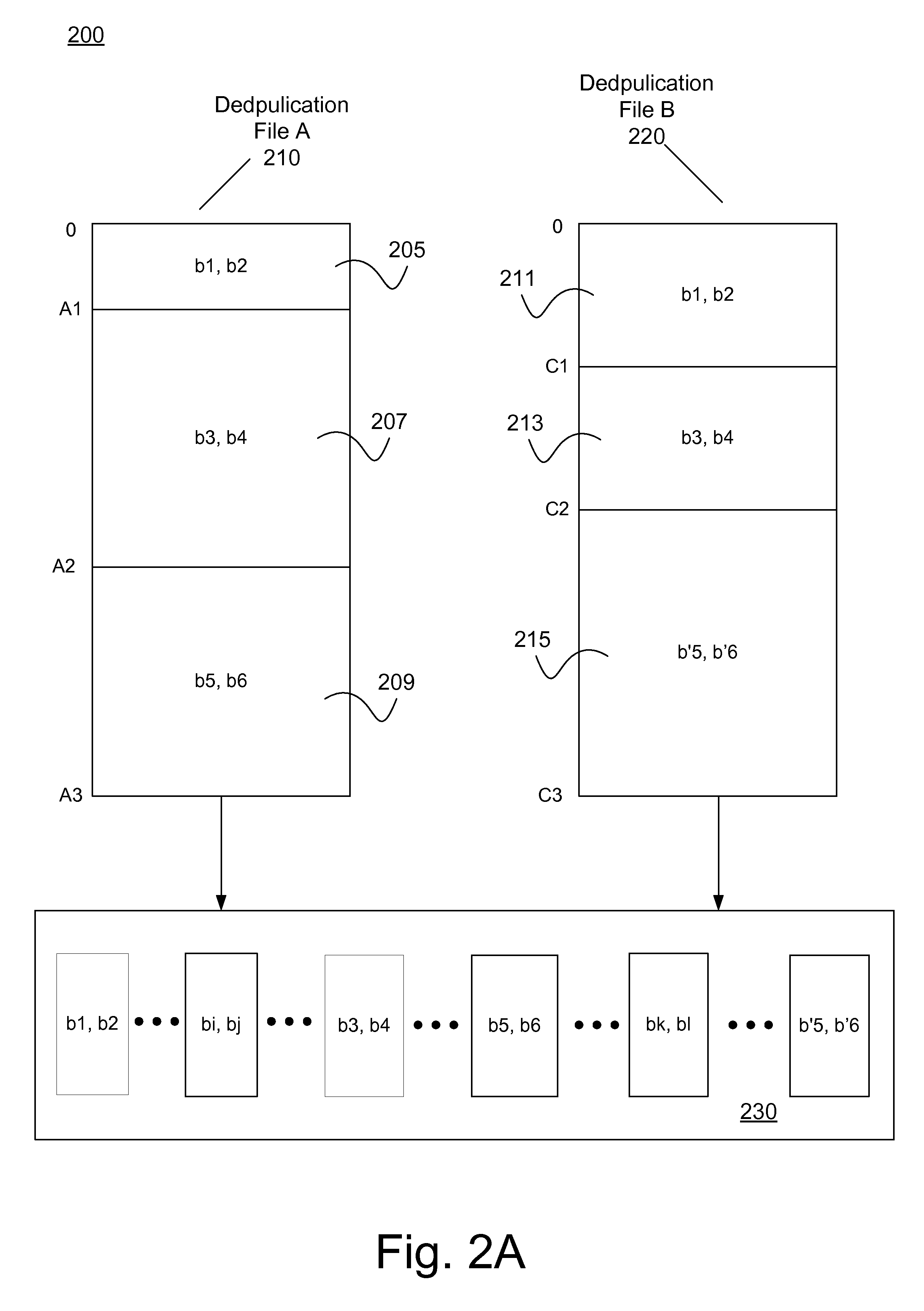 Method and system for providing deduplication information to applications