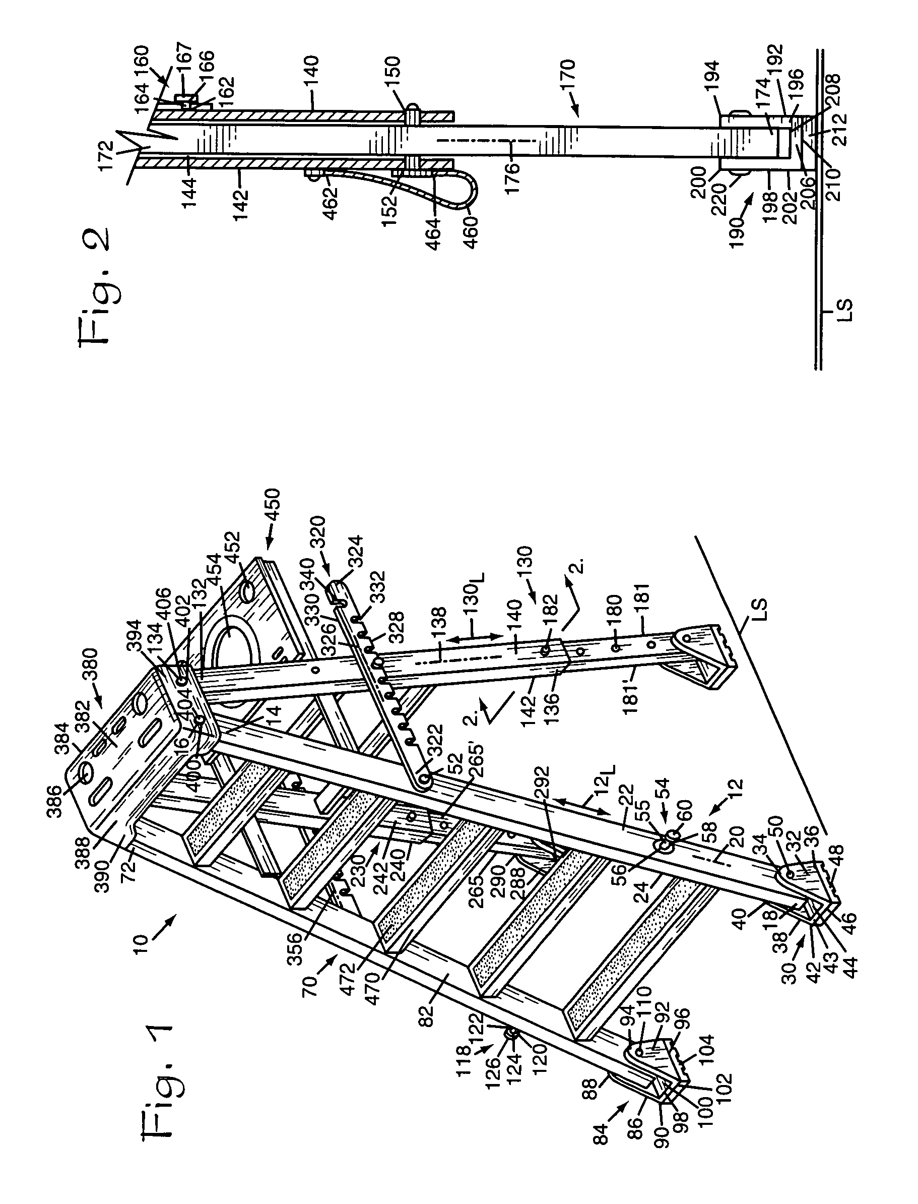 Adjustable ladder