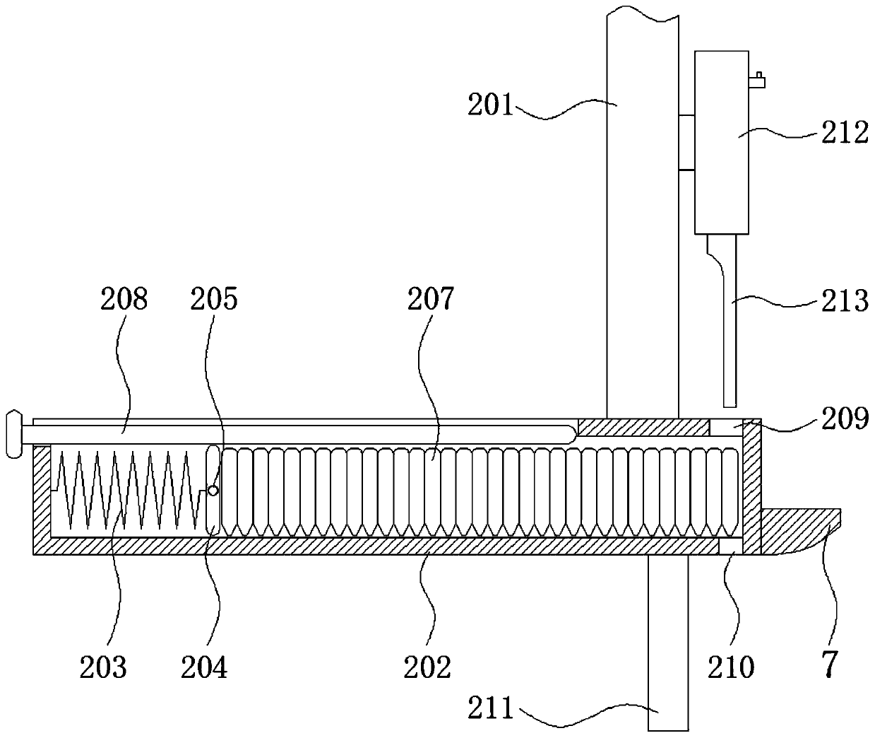 Binding type express packaging device for modern logistics