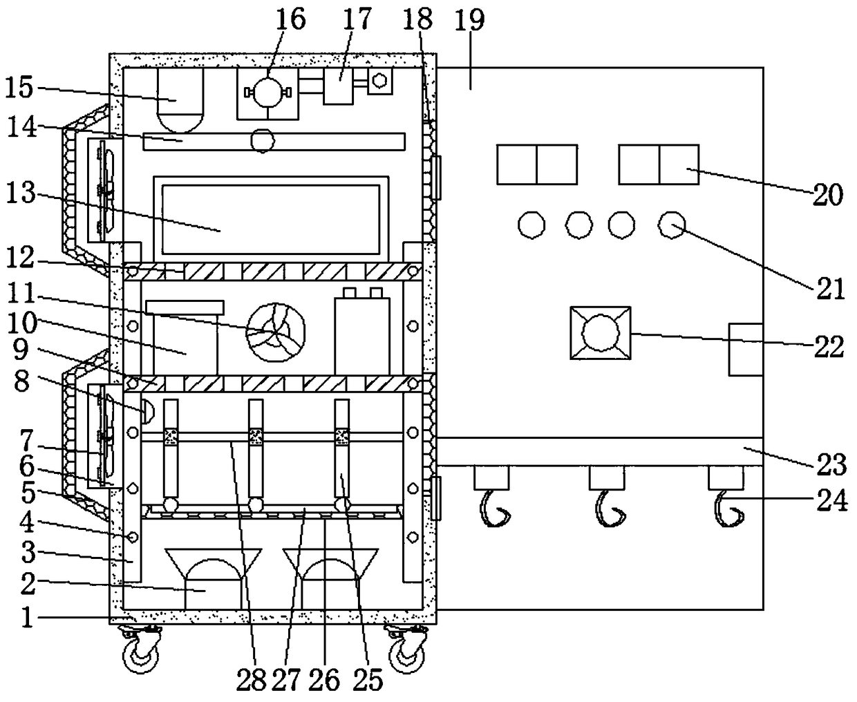 Temporary storage device for intelligent communities based on cloud computing