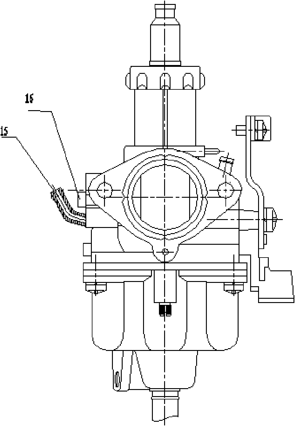 Motorcycle fuel evaporative pollutant control system