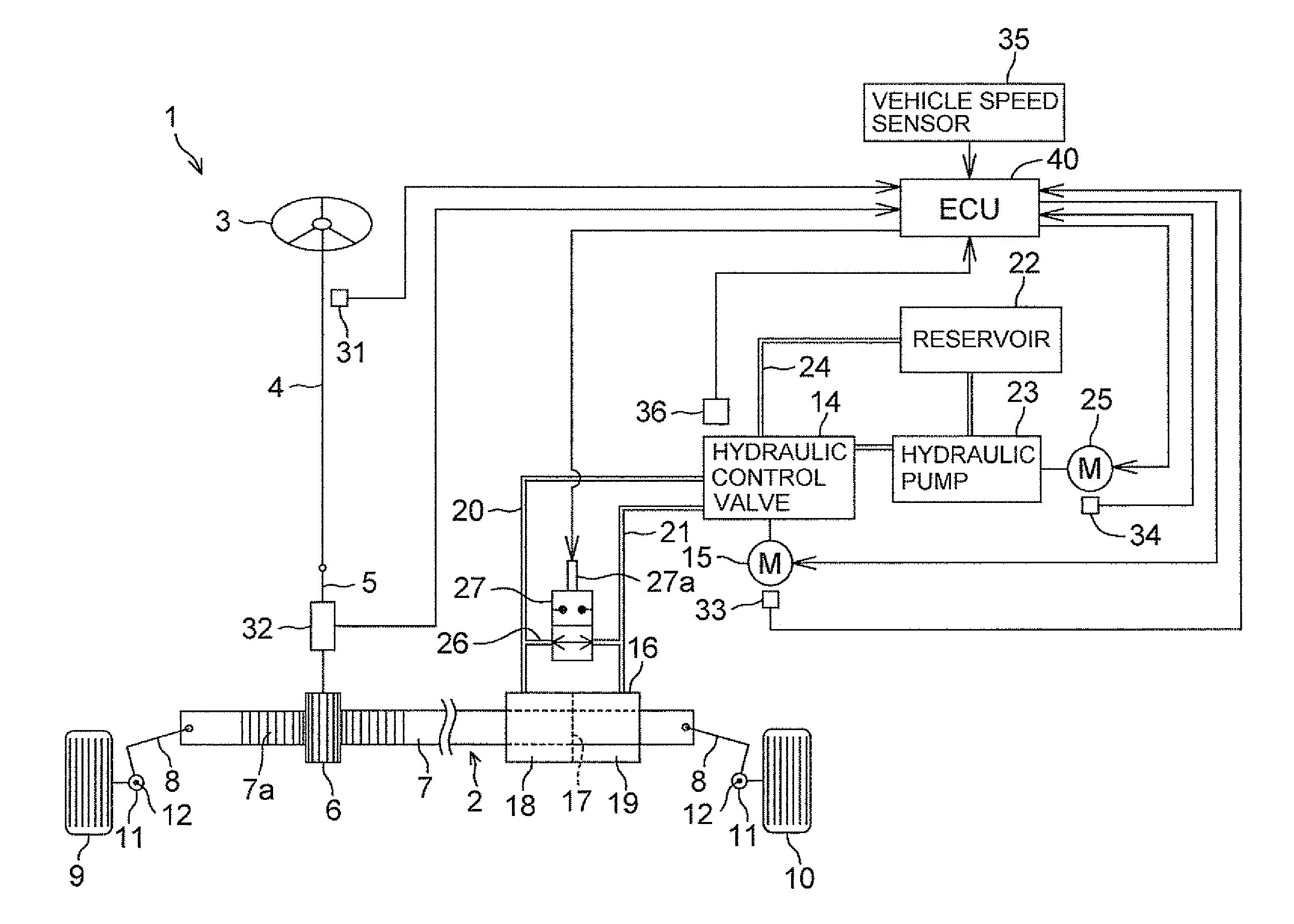 Hydraulic power steering system