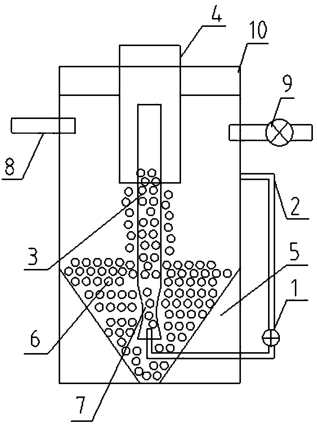 Waste acid reduction hydraulic power mixing device