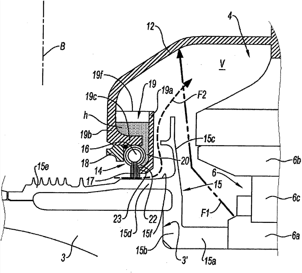 Sealing device for jet engine oil chamber