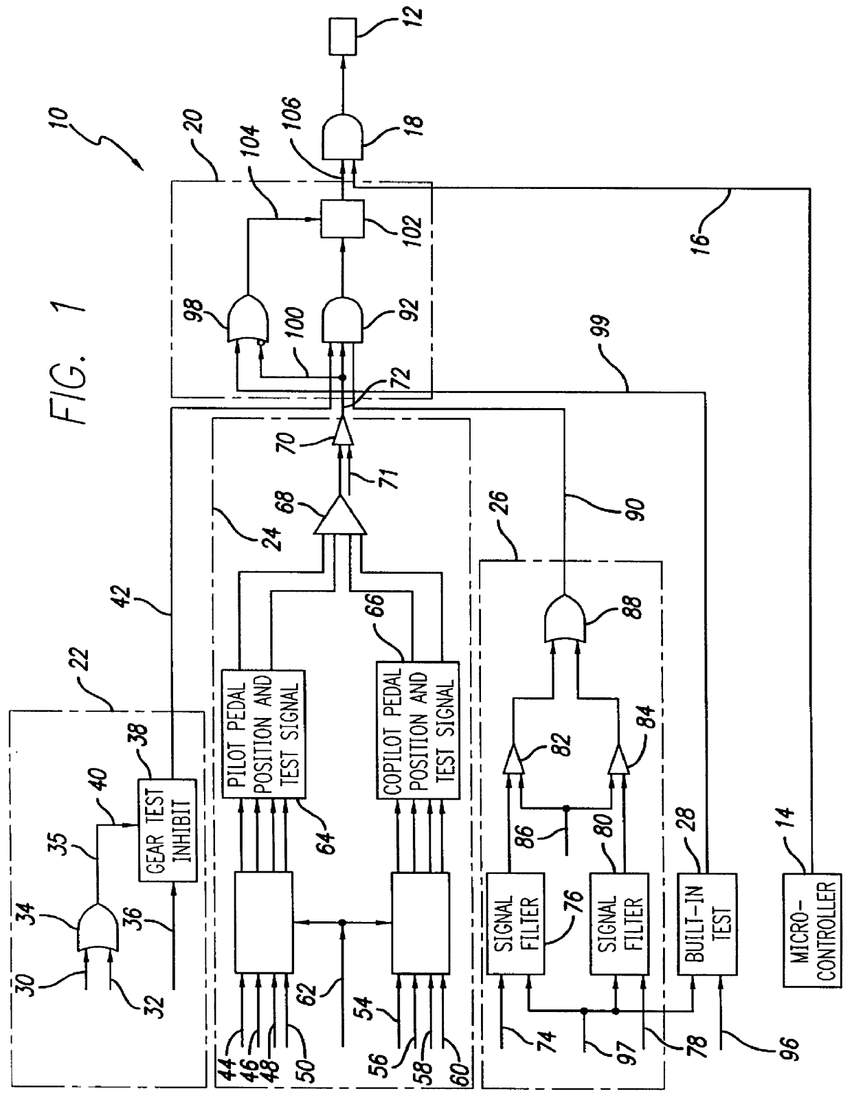 Monitor for uncommanded braking